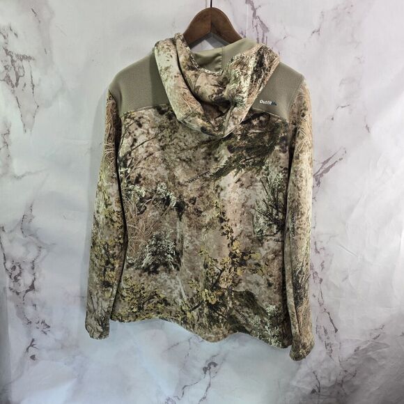 Cabelas Hoodie Womens Medium Camo Zone Western Zip Sweatshirt Jacket Grassland - Picture 5 of 12